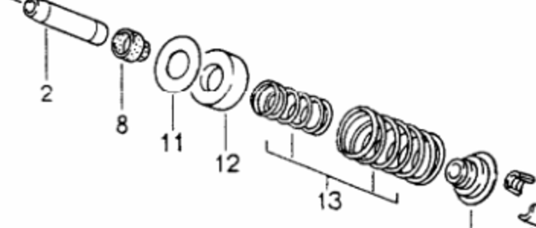 Porsche factory catalogue illustration, group 103-00, showing the valves, springs and retainers assembly