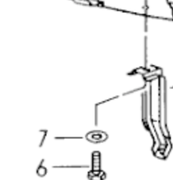 Rear support, position 8 of Porsche catalogue illustration 802-05