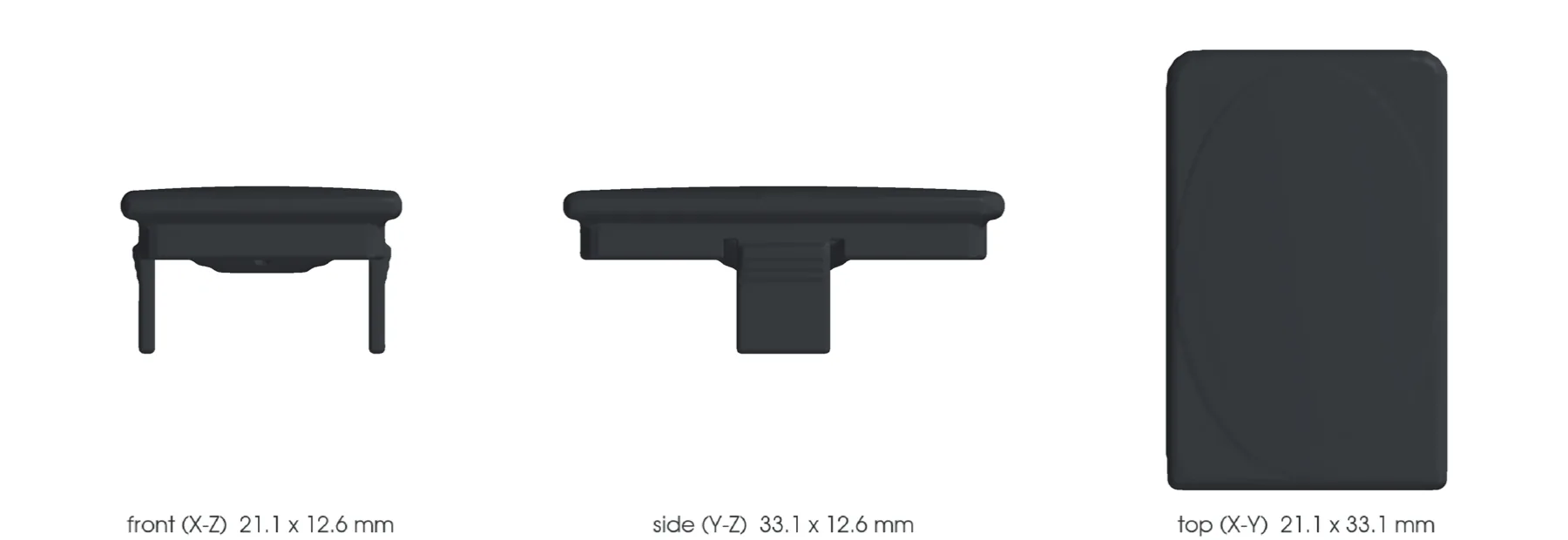 Concept CAD orthographic views for 993-int-switch-blank-0001.